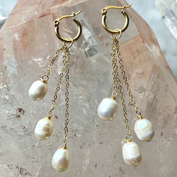 Earrings - Pearl Drops